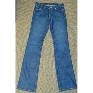 Womens Old Navy Bootcut Jeans 4T Tall Diva Blue Denim Dark Wash Flat Front Long